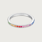 Bague Journey arc-en-ciel et diamants