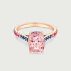 Bague cocktail Chroma en tourmaline rose et or rose 18 carats