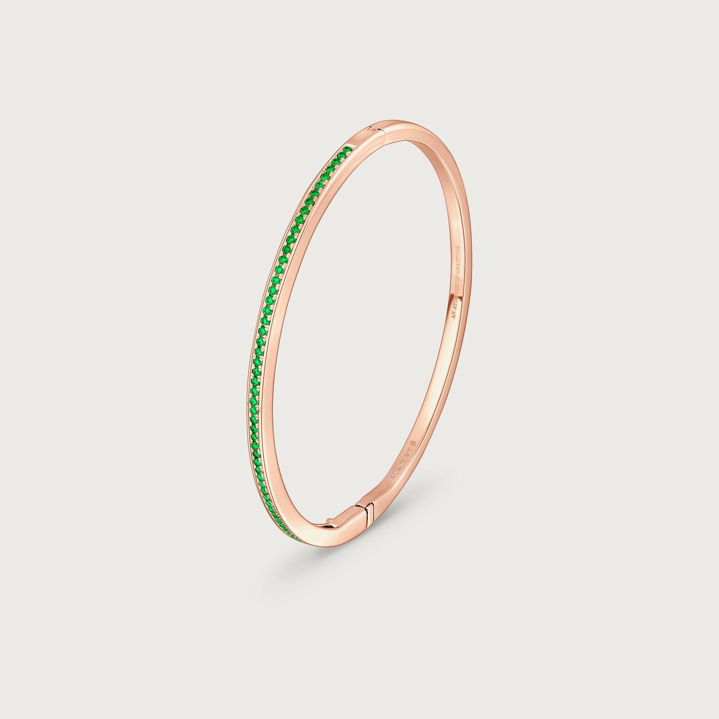 Bracelet Journey en émeraudes