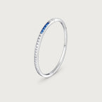 Bracelet Ortus en diamants et saphirs bleus, or blanc 18 carats