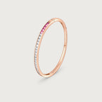 Bracelet Ortus en diamants et saphirs roses, or rose 18 carats