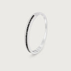 Bracelet Union en diamants noirs et blancs, or blanc 18 carats