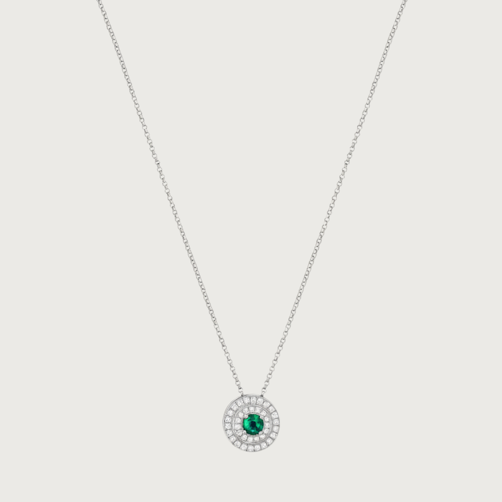 Sphère Alice en émeraude et diamants