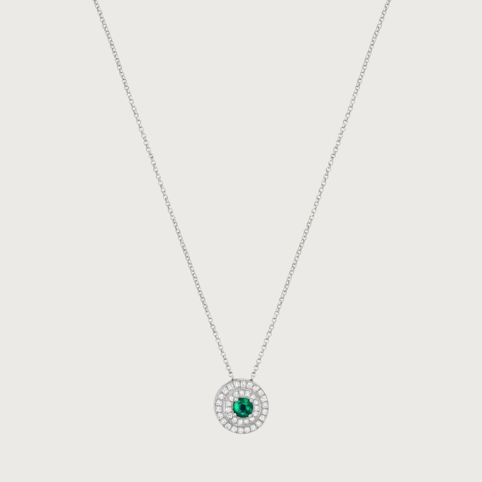 Sphère Alice en émeraude et diamants