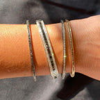 Bracelet Journey en diamants blancs et noirs, or noir 18 carats