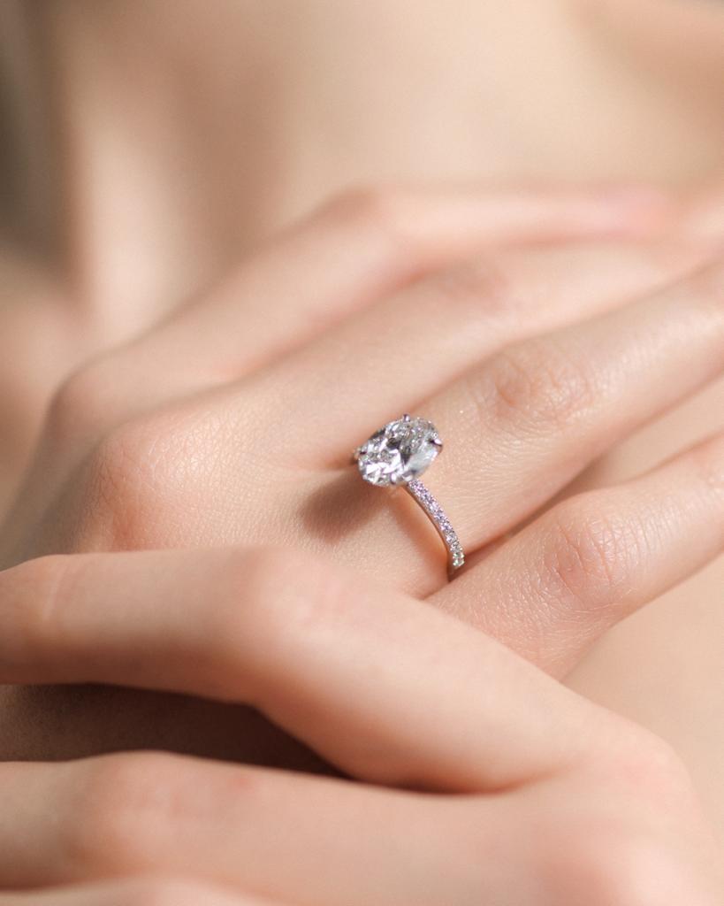 Ayo – solitaire taille ovale