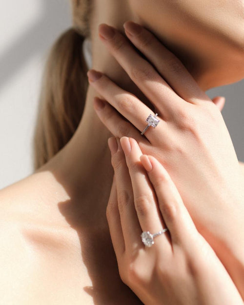 Ayo – solitaire taille émeraude