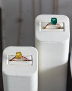 Bague cocktail Chroma en émeraude et or rose 18 carats