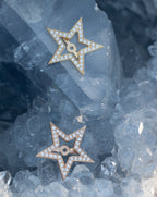 Halo Étoile en diamants et or rose 18 carats